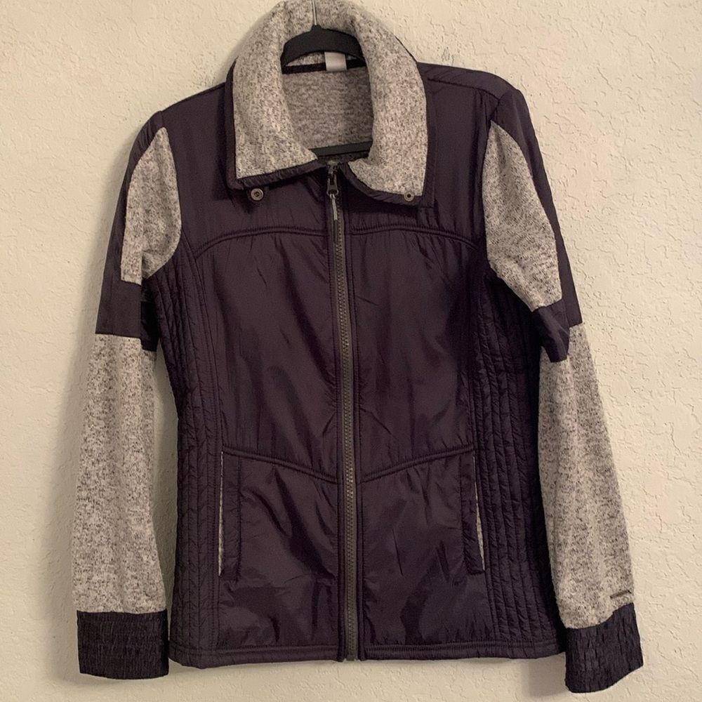 Mondetta Women’s Lightweight Full Zip Knit Sleeve Pockets Jacket Size M